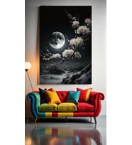 SOYUT SANATSAL ÇİCEK XV Ev Duvar Salon Güzellik Salonu Ofis Dükkan Dekarasyon Kanvas Tablo