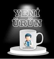 Erkek Doktor Kişiye Özel Hediye Seramik Kupa Bardak