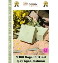 #çayağacı %100 Doğal Güzel Kokulu El Yüz Saç Vücut Orijinal Bitkisel Çay Ağacı Sabunu 120g - 1 Adet