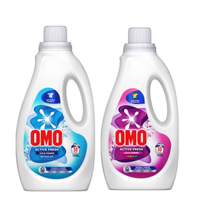 Omo Sıvı Deterjan 1500 ml Beyazlar-Renkliler 2 li Set