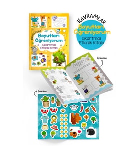 Kavramlar - Boyutları Öğreniyorum - Çıkartmalı Etkinlik Kitabı