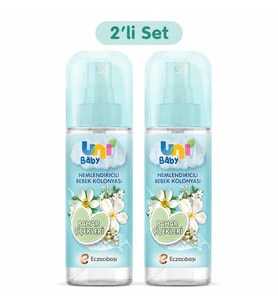 Uni Baby Bebek Kolonyası 150ML Nemlendiricili - Bahar Çiçekleri (2 Li Set)