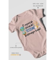 Teyzeye Özel Kısa Kollu Bebek Body %100 Pamuk