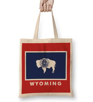 Wyoming State Flag Bez Çanta Uzun Saplı