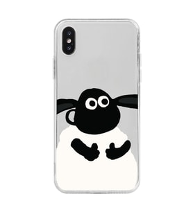 Iphone X ve XS Uyumlu Koyun Tasarımlı Şeffaf Telefon Kılıfı