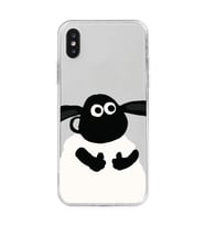 Iphone X ve XS Uyumlu Koyun Tasarımlı Şeffaf Telefon Kılıfı