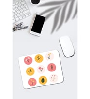 Çiçek Desenli Mouse Pad
