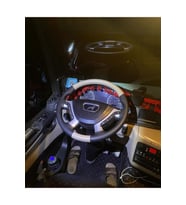DİKİŞLİ DİREKSİYON KILIFI SİYAH/BEJ DERİ SİYAH DİKİŞLİ MAN KAMYON TIR İÇİN HIZLI KARGO