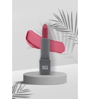 Yoğun Renk Veren Uzun Süre Kalıcı Nemlendirici Kadifemsi Mat Ruj - Matte Lipstick 414 Deep Pink
