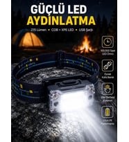 Taşınabilir Şarjlı Led Fener Xpe95lm Cob120lm Manyetik Gövde Yeni Nesil