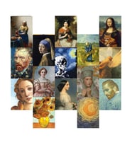Orora Art-Sanat Temalı Poster Duvar Kağıdı Seti-15li-230g-A5