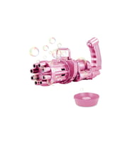 Bubble Machine Pilli Köpük Tabancası (Pembe)