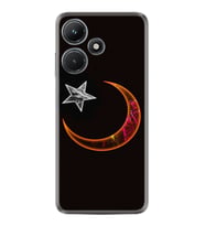 Infınix Hot 30i Kılıf Resimli Desenli Silikon Platinium Series Ay Yıldız 1884