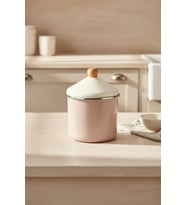 Bambum Nostalji Emaye - Ahşap Saplı Baharatlık Toprak 12 Cm