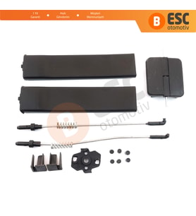 VW Caddy MK3 İçin Yan Sürgülü Cam Tamir Seti 2K0847781B