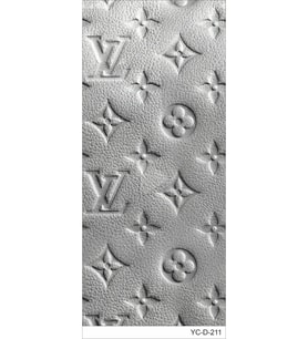 Araç Kapı Direk Kaplama Folyosu VL Desenli (Sağ Sol Takım) (2 Adet) - 22x50 Cm (Çok Renkli)
