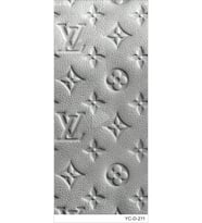 Araç Kapı Direk Kaplama Folyosu VL Desenli (Sağ Sol Takım) (2 Adet) - 22x50 Cm (Çok Renkli)