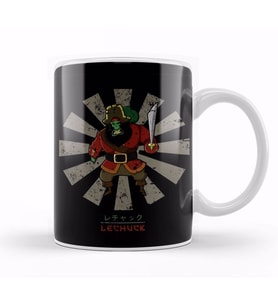 LeChuck Retro Japanese Monkey Island Kupa Bardak Porselen