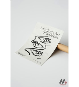 Modern Art Exhibition Yüz Poster, Çerçevesiz Yüksek Kalite Duvar Afişi - Modern Ev