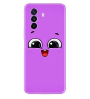 Huawei Nova Y70 Y90 Nova 9 SE  Kılıf Desemli Silikon Purple Sweety 1717