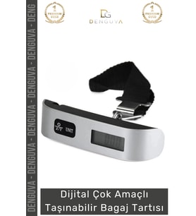 #BagajTartısı Dijital Hassas Terazi LCD Ekranlı Portatif El Kantarı ABS Gövdeli Hafif Bagaj Tartısı