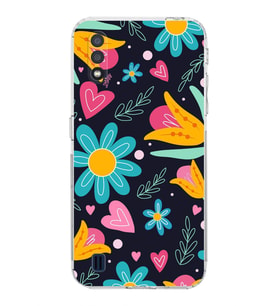 PrintiFy Samsung Galaxy A01 ile Uyumlu Retro Color 1  Kamera Korumalı Şeffaf  Kılıf