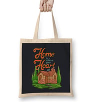 Home Is Where Your Heart At Pixel Art Bez Çanta Uzun Saplı