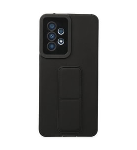 Samsung Galaxy A53 5g Kılıf Mega Standlı Silikon - Siyah