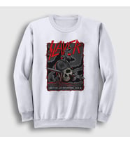 Presmono Unisex Siyah Slayed Slayer Sweatshirt