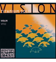 Thomastik VIT02 Vision Titanium Solo A (La) Tek Keman Teli Titanyum Sarım, Ekstra Parlaklık ve Netlik, Hızlı Yay Tepkisi