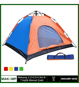 2.2*2.5*1.5m 6-7 Kişilik Manuel Çadır
