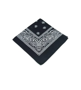 5 Adet Etnik %100 Pamuk Fular Bandana Siyah (Çok Renkli)