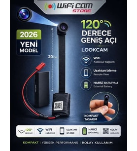Geniş Açılı Mikro Wifi Güvenlik Kamerası