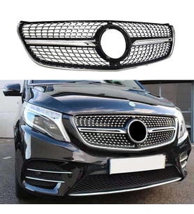 Mercedes Vito W447 Ön Panjur Krom/Siyah Diamond Kamerasız 15-20