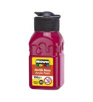 Akrilik Boya 100 Ml 1 Adet Nova Color Akrilik Boyalar 100 Ml 1 Adet (Açık Kırmızı)
