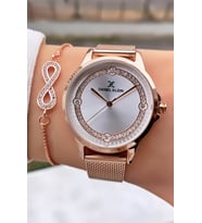 Daniel Klein Marka Rose Gold Renk 2 Yıl Garantili Kadın Kol Saati - Bileklik