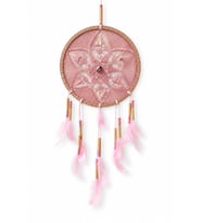 Pembe 22 cm büyük dream catcher