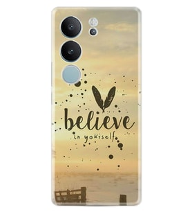 Vivo V29 Kılıf Desenli Silikon Belive In Yourself 1316