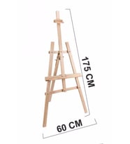 Şövale 170cm Ve 2 Adet 35x50 Tuval