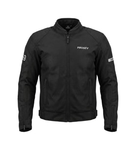 Motosiklet Yazlık Mont Full Korumalı Motorcu Mesh Montu Siyah