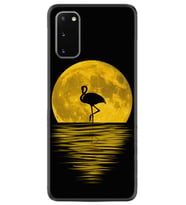 Samsung A02S A03S A10 A12 A13 A21S A22 Kılıf Desenli Silikon Ay ve Flamingo 1775