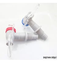Profilo İle Uyumlu Su Sebili Musluğu Sıcak Soğuk Mavi Kırmızı Dıştan Dişli ÖLÇÜLERE DİKKAT EDİNİZ