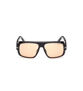 Tom Ford Unisex Güneş Gözlüğü - Siyah Kemik Çerçeve Kahverengi Fotokromik Cam FT1101