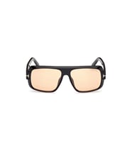Tom Ford Unisex Güneş Gözlüğü - Siyah Kemik Çerçeve Kahverengi Fotokromik Cam FT1101