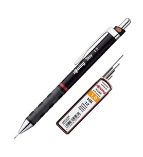 0.9 / 1.0 Mm Siyah Tikky Uçlu Kalem ve Uçu 1 Adet Rotring Siyah Versatil Kalem 1,0 Mm ve Ucu 1 Adet
