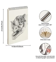 Eskiz Defteri A5 Boyutunda 160 gr Üstten Telli Karakalem Sketch Book 25 Yaprak - 1 Adet