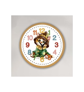 bilge Tasarım Çocuk odası Duvar Saati 30 x 30 CM (Karışık)