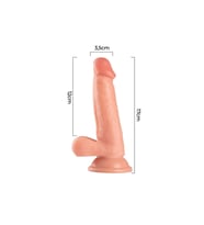 Realistik Ten Hissiyatında Dildo Yapay Penis (Uzunluk : 17,5cm Kalınlık : 3,5cm 220Gr) - Kayganlaştı
