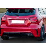 Mercedes W176 A45 Brabus Difüzör Parlak Siyah Plastik Arka Difizör