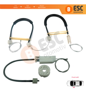Mercedes CLS Class C219 W219 2004-2011 A2197200746 İçin Ön Sol Cam Kriko Tamir Seti
